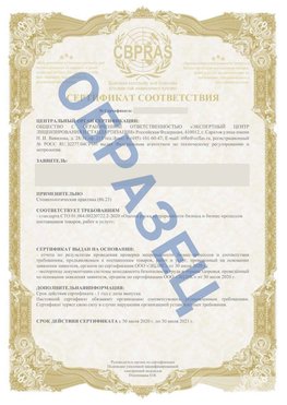 Образец Сертификат СТО 01.064.00220722.2-2020 Тобольск Сертификат СТО 01.064.00220722.2-2020 
